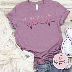 Nurse Heartbeat Graphic Tee