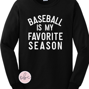 Baseball is My Favorite Season Graphic Tee