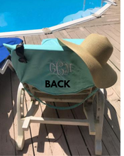 Load image into Gallery viewer, Personalized Beach/Pool Chair Cover Towel