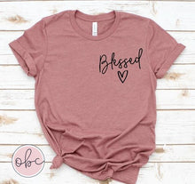 Load image into Gallery viewer, Blessed Pocket Graphic Tee