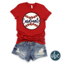 Load image into Gallery viewer, Cardinals on Ball Graphic Tee