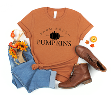 Load image into Gallery viewer, Farm Fresh Pumpkins Graphic Tee