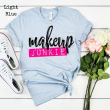 Load image into Gallery viewer, Makeup Junkie Graphic Tee