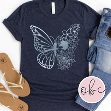 Load image into Gallery viewer, Metallic Butterfly Graphic Tee