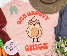Load image into Gallery viewer, One Groovy Chick Graphic Tee