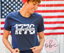 Load image into Gallery viewer, 1776 America (white font) Graphic Tee