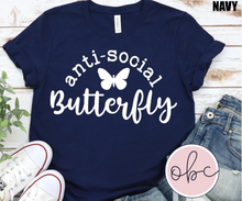 Load image into Gallery viewer, anti-social Butterfly Graphic Tee