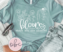 Load image into Gallery viewer, Bloom Where You Are Planted Graphic Tee