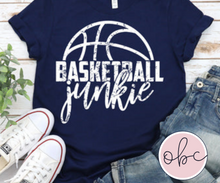 Load image into Gallery viewer, Basketball Junkie Graphic Tee