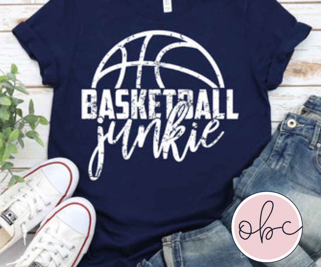 Basketball Junkie Graphic Tee