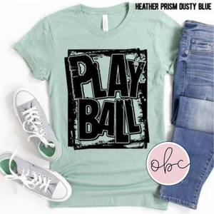Play Ball Plain Graphic Tee