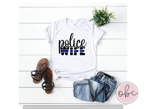 Police Wife Graphic Tee