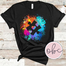 Load image into Gallery viewer, Autism Awareness Puzzle Piece Graphic Tee