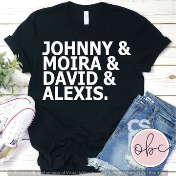 Johnny, Moira, David, & Alexis Graphic Tee