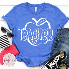 Load image into Gallery viewer, Teacher Apple Graphic Tee