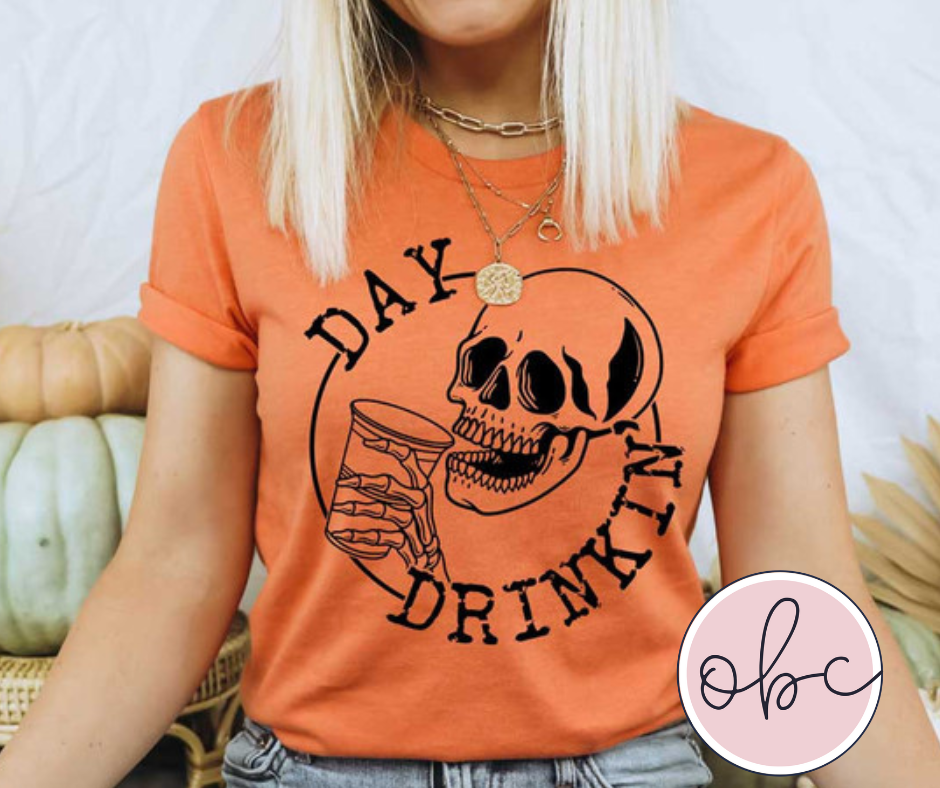 Day Drinkin' with Skull Graphic Tee