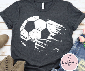 Distressed Soccer Graphic Tee