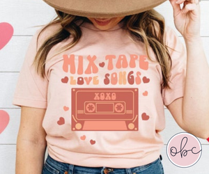 Mix Tape Love Songs Graphic Tee