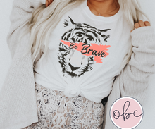 Load image into Gallery viewer, Be Brave Tiger Graphic Tee