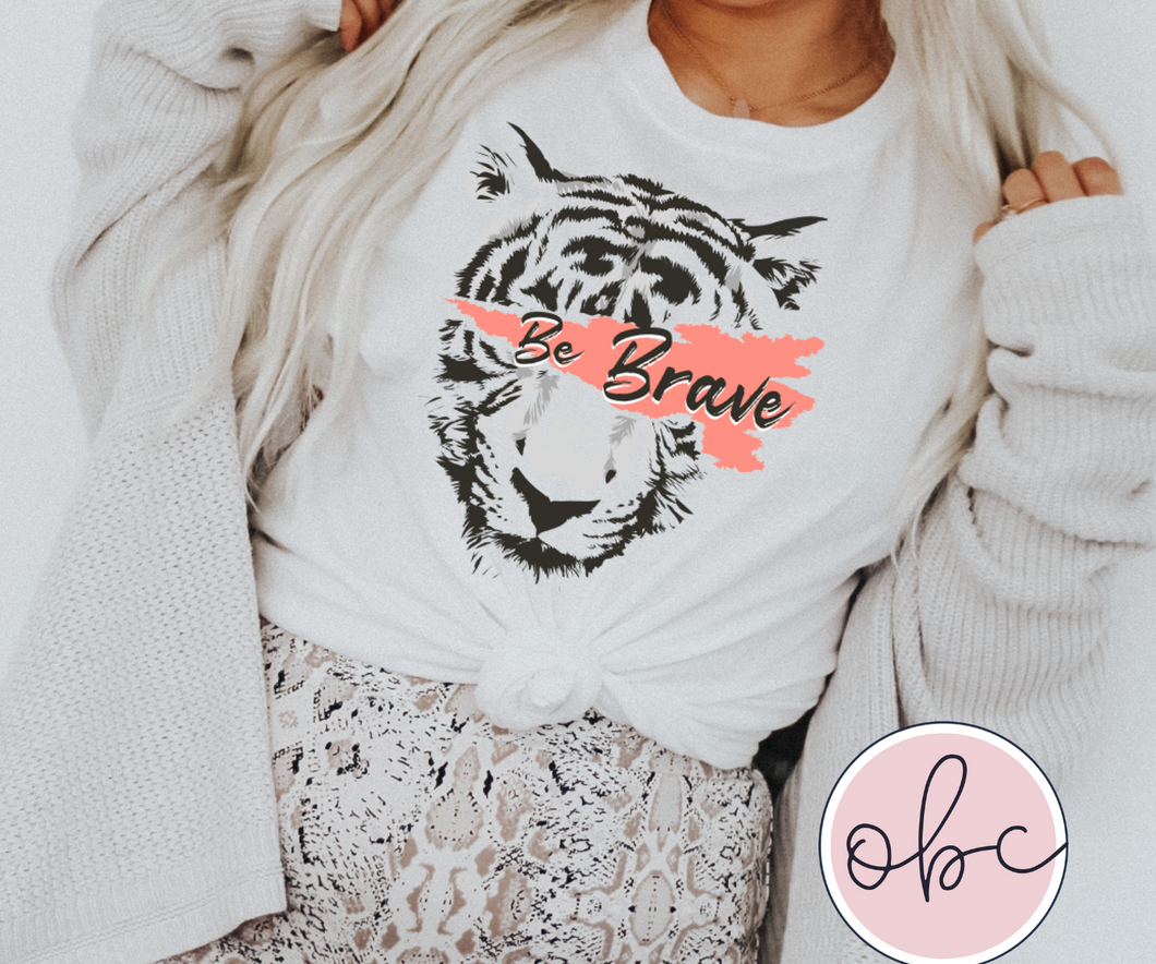 Be Brave Tiger Graphic Tee