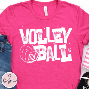 Volleyball Stamped Graphic Tee