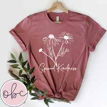 Load image into Gallery viewer, Spread Kindness (Wildflowers) Graphic Tee