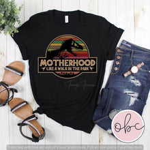 Load image into Gallery viewer, Motherhood is a Walk in the Park Graphic Tee