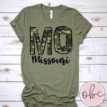 Load image into Gallery viewer, Missouri Camo Graphic Tee